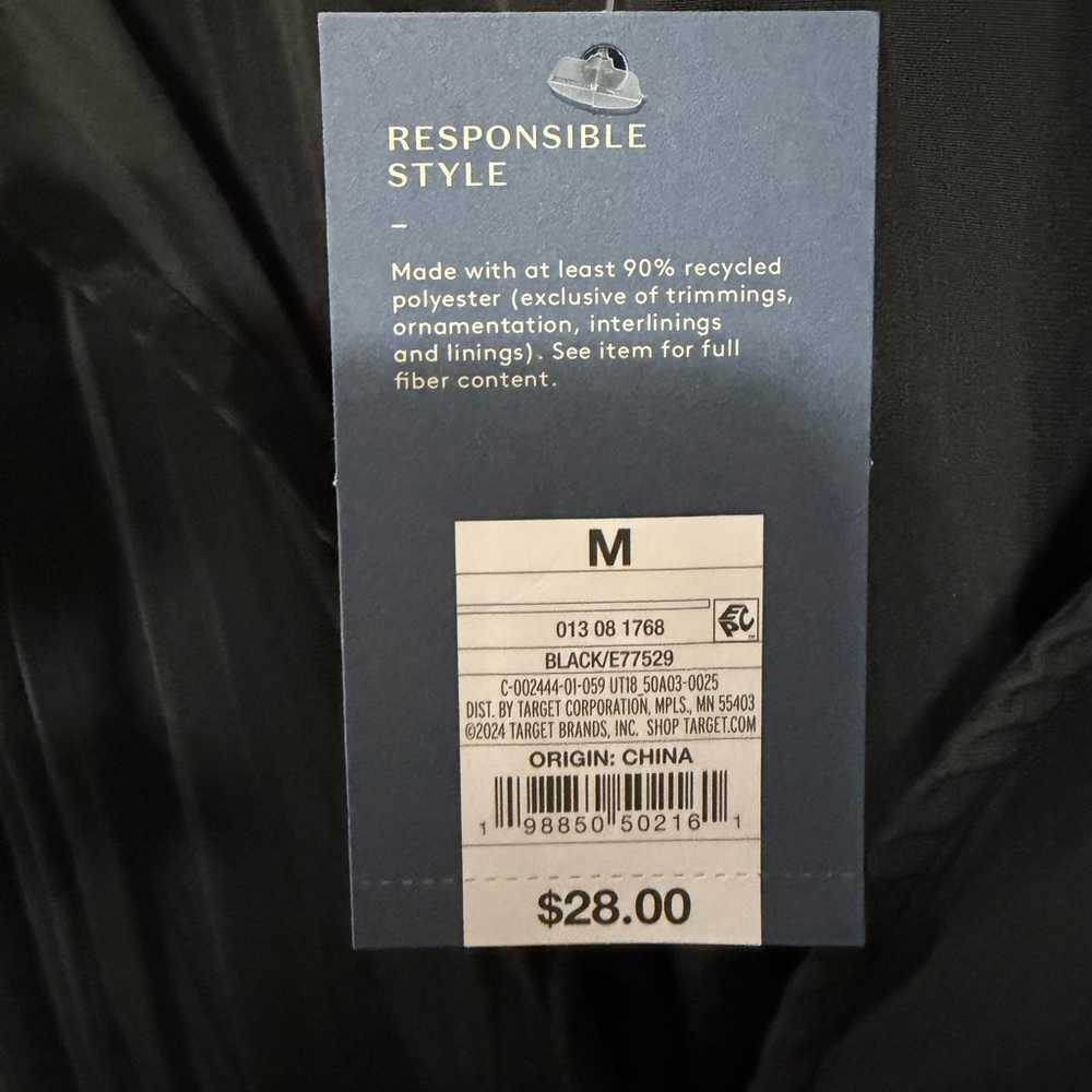 Tie-Front Flutter Short Sleeve Mini A-Line Dress - Universal Thread Medium NWT - Picture 6 of 15